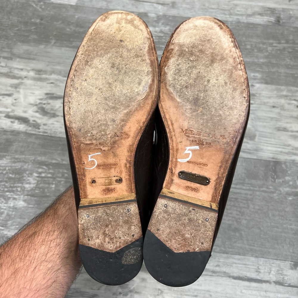 Mezlan Brown Crocodile Loafers 9.5 M - Picture 3 of 10